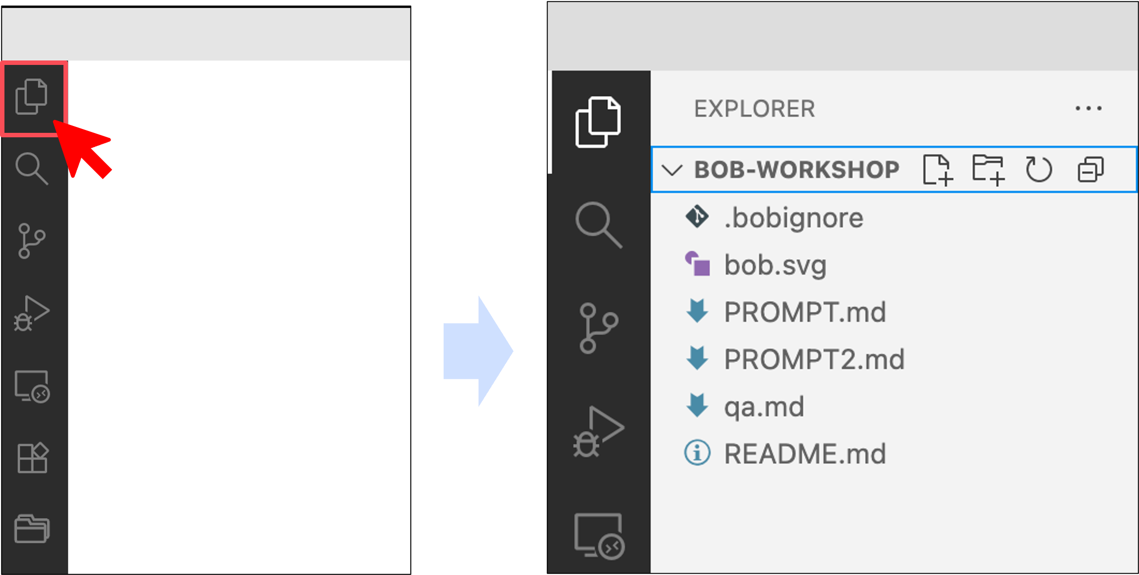 Explorer Toggle