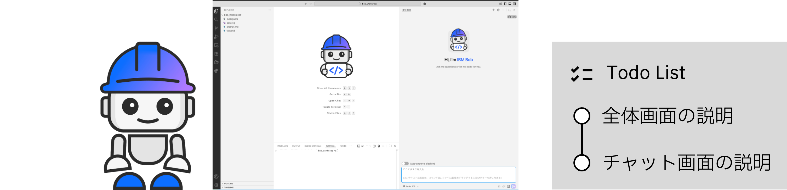IBM Bobの画面構成